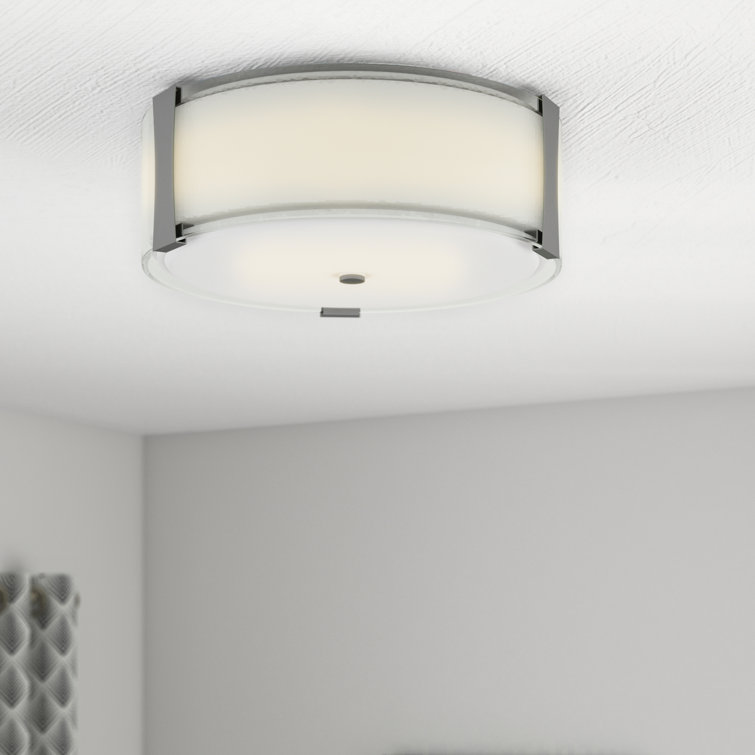 Latitude Run® Henfield 3 Light 18'' Simple Drum Flush Mount Wayfair